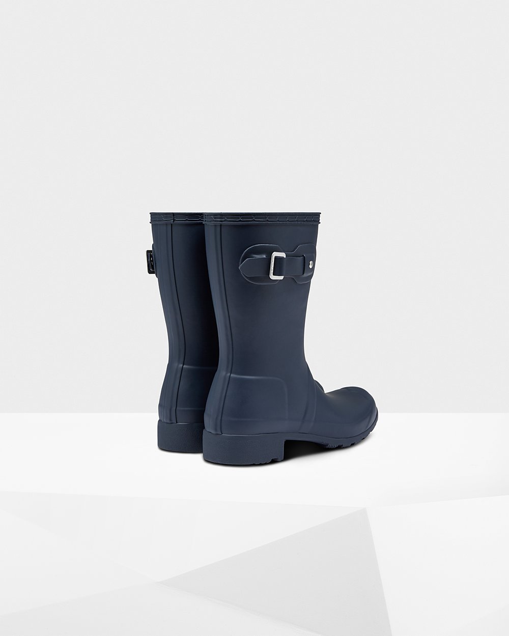 Women Hunter Original Tour Foldable | Short Rain Boots Navy | NZ-59672-OEFR